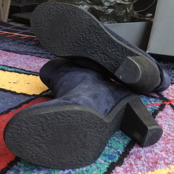 Vince Camuto Suede Booties in Dark Navy - Picture 3 of 6